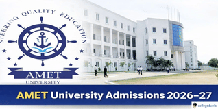 AMET University Begins Admissions for Session 2026–27; Apply Till June @ametuniv.ac.in